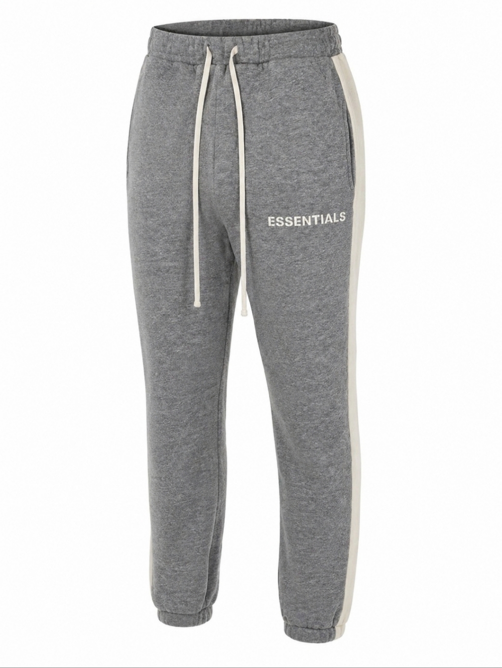 Essentials Fear of God Gray Sweatpants Size S Joggers Cream Stripe